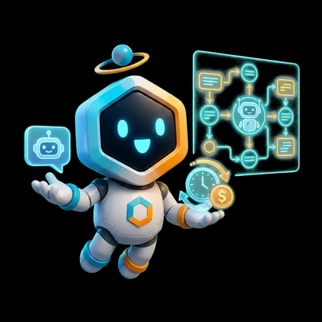 Ilustrasi AI Agent Profesional