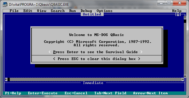 Pengertian Qbasic dan Cara Menjalankannya