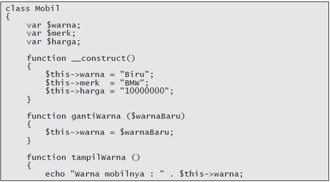 Property Accessor didalam Object Class Javascript
